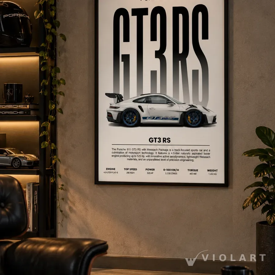 Porsche GT3 RS tablosu